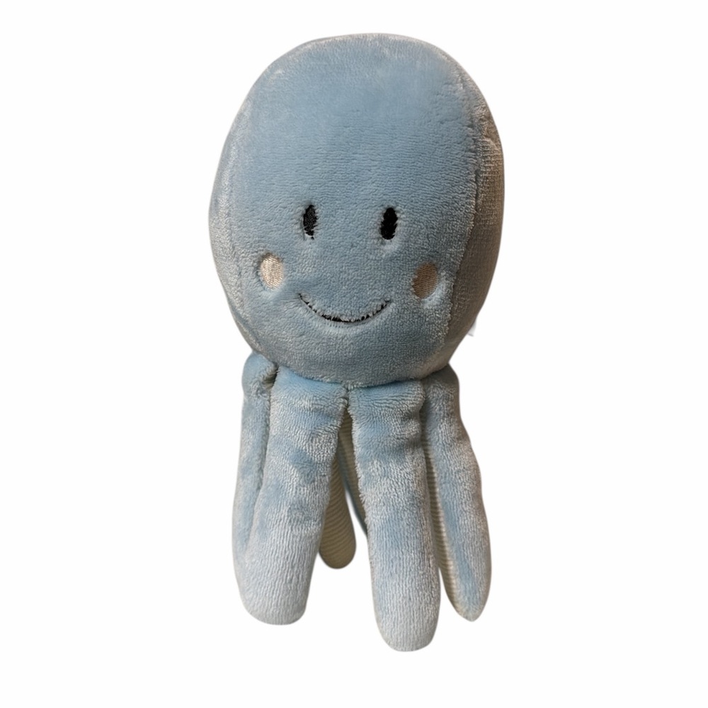 Tommy Bahama Octopus Plush Blue Nursery Embroidered Eyes Stuffed Animal Toy 10in